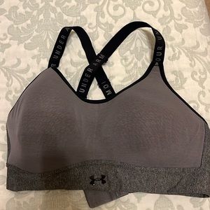 Under Armour Sports Bra Women Size UA 1354314 Infinity Low Heather